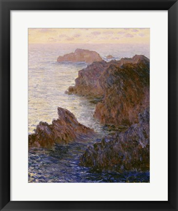 Framed Rocky Point at Port-Goulphar Print