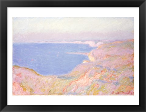 Framed On the Cliffs near Dieppe, Sunset, 1897 Print