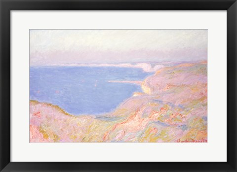 Framed On the Cliffs near Dieppe, Sunset, 1897 Print