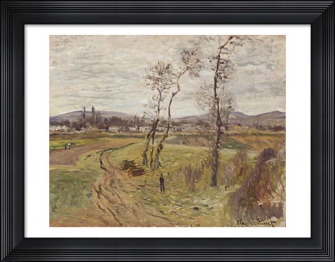 Framed Gennevilliers Plain, 1877 Print