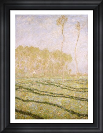 Framed Spring Countryside at Giverny, 1894 Print