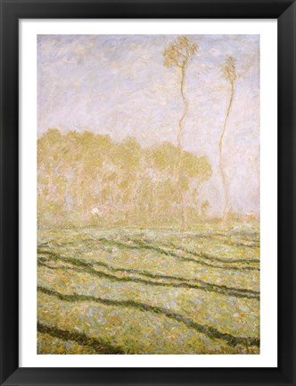 Framed Spring Countryside at Giverny, 1894 Print