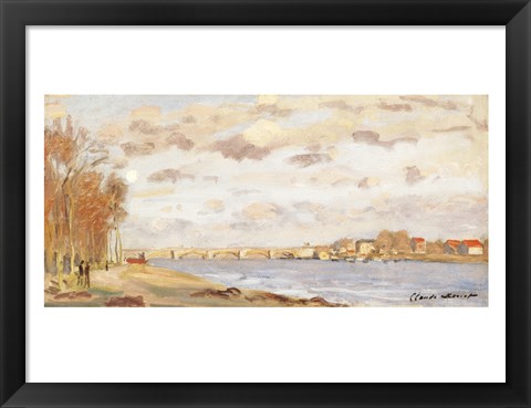 Framed Seine at Argenteuil, 1872 Print