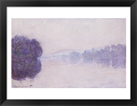 Framed Seine near Vernon, Morning Effect, c.1894 Print