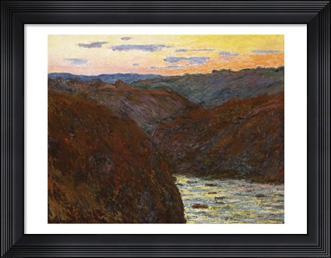 Framed La Creuse, Sunset Print