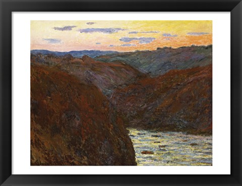 Framed La Creuse, Sunset Print