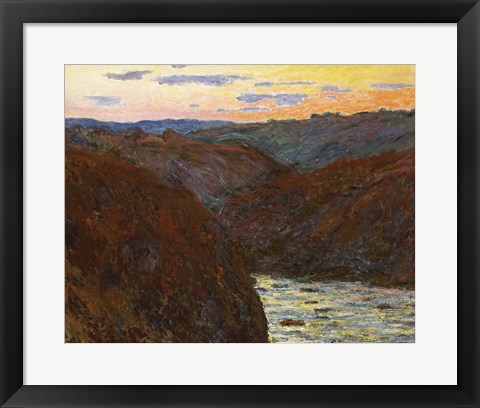 Framed La Creuse, Sunset Print