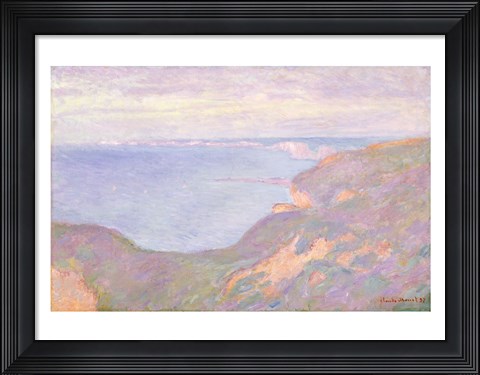 Framed Cliffs near Dieppe, 1897 Print