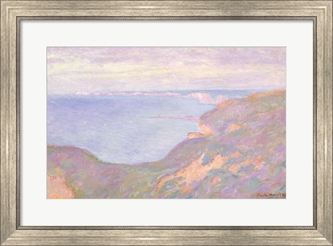 Framed Cliffs near Dieppe, 1897 Print