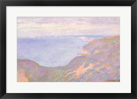 Framed Cliffs near Dieppe, 1897 Print