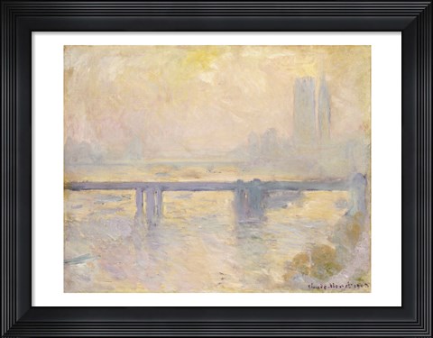 Framed Charing Cross Bridge, 1903 Print