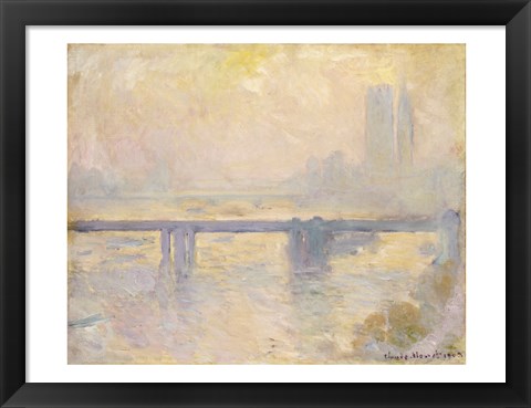 Framed Charing Cross Bridge, 1903 Print