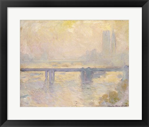 Framed Charing Cross Bridge, 1903 Print