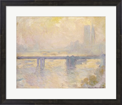 Framed Charing Cross Bridge, 1903 Print