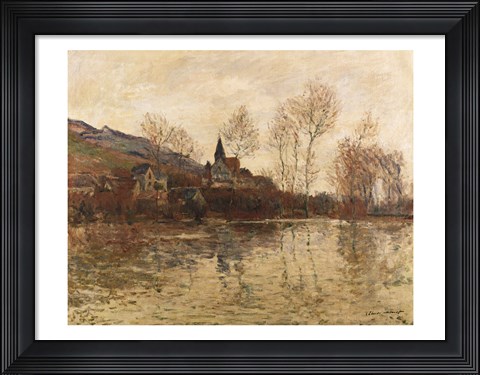 Framed Flood at Giverny, c.1886 Print