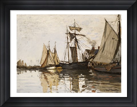 Framed Port of Honfleur, c.1865 Print
