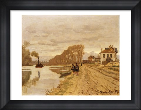 Framed Infantrymen of the Flanant Guard on the Water Print