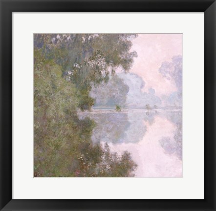 Framed Morning on the Seine, near Giverny, 1896 Print