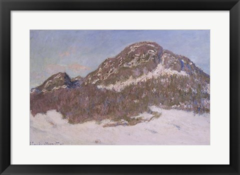 Framed Mount Kolsaas in Sunlight, 1895 Print