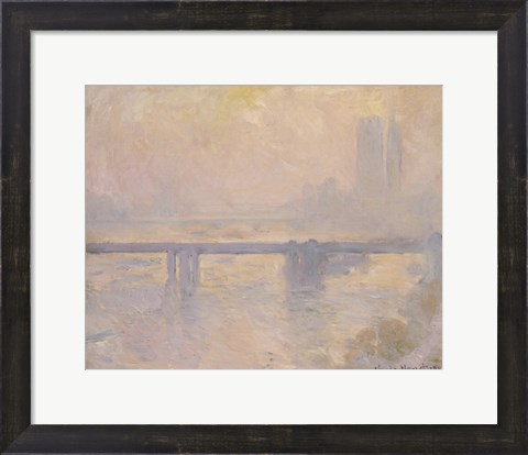 Framed Charing Cross Bridge, 1899 Print