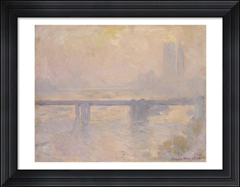Framed Charing Cross Bridge, 1899 Print
