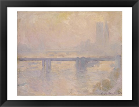 Framed Charing Cross Bridge, 1899 Print