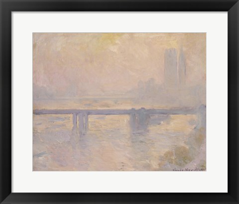 Framed Charing Cross Bridge, 1899 Print