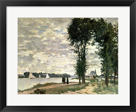 Framed Banks of the Seine at Argenteuil, 1872 Print