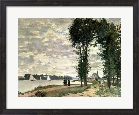 Framed Banks of the Seine at Argenteuil, 1872 Print