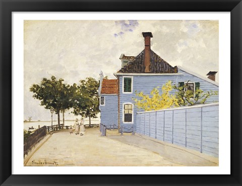 Framed Blue House, Zaandam Print