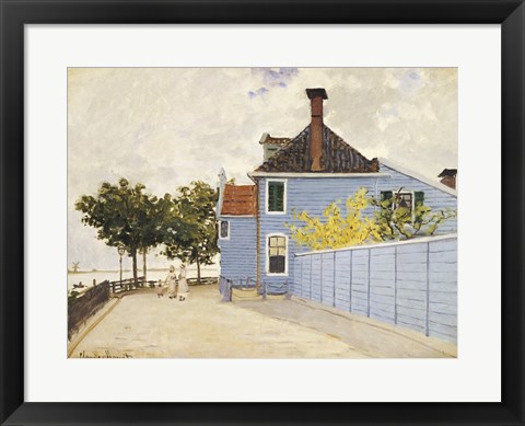 Framed Blue House, Zaandam Print