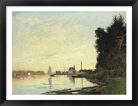 Framed Argenteuil, Late Afternoon, 1872 Print