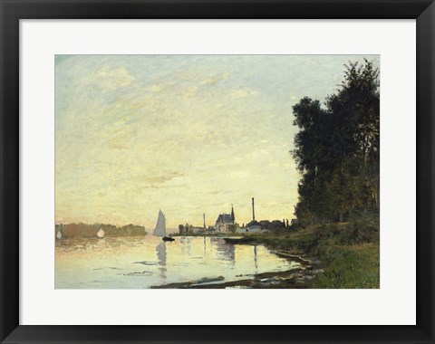 Framed Argenteuil, Late Afternoon, 1872 Print