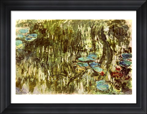 Framed Lily Pond, 1881 Print