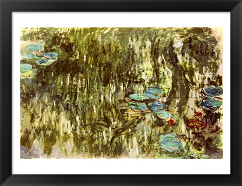 Framed Lily Pond, 1881 Print