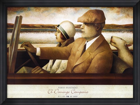 Framed El Domingo Campaña Print