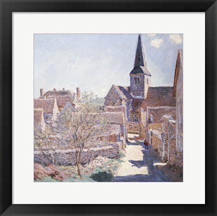 Framed Bennecourt, 1885 Print