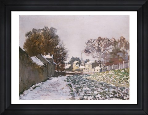 Framed Snow at Argenteuil, c.1874 Print