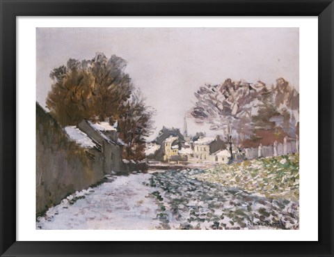 Framed Snow at Argenteuil, c.1874 Print