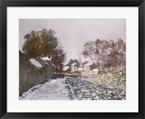 Framed Snow at Argenteuil, c.1874 Print