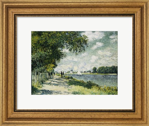 Framed Seine at Argenteuil, 1875 Print