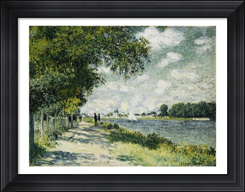 Framed Seine at Argenteuil, 1875 Print