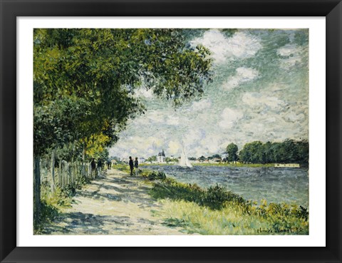 Framed Seine at Argenteuil, 1875 Print