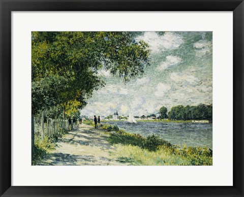 Framed Seine at Argenteuil, 1875 Print