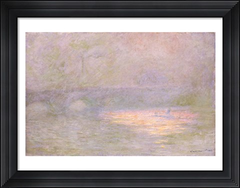 Framed Waterloo Bridge Print