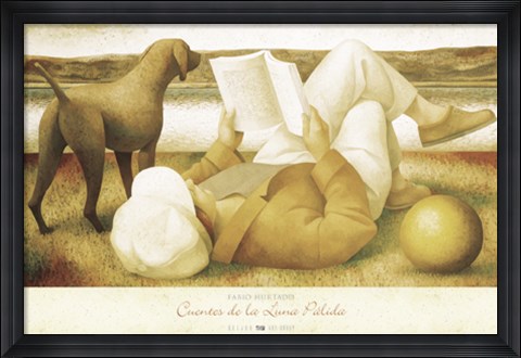 Framed Cuentos de la Luna Plida Print