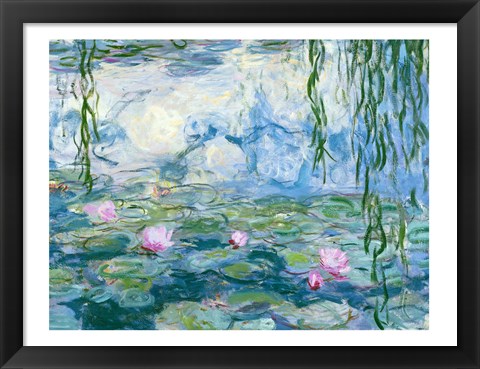 Framed Waterlilies, 1916-19 Print