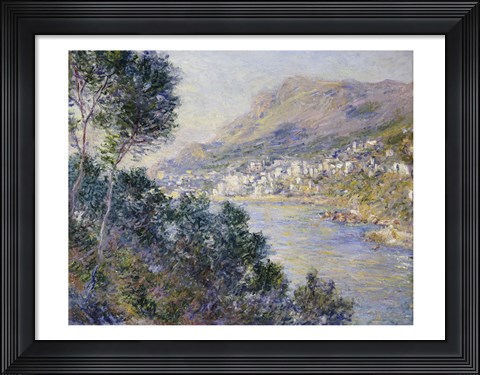 Framed Monte Carlo, Vue de Cap Martin, 1884 Print