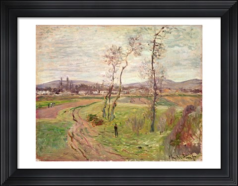 Framed Plain at Gennevilliers, 1877 Print