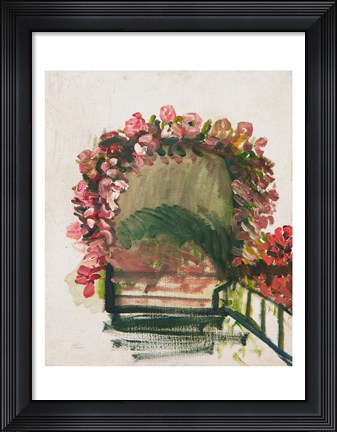 Framed Roses arches, Giverny, 1912-13 Print